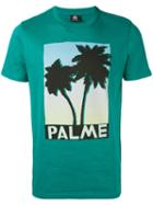 Palm Tree Print T-shirt - Men - Cotton - S, Green, Cotton, Ps By Paul Smith