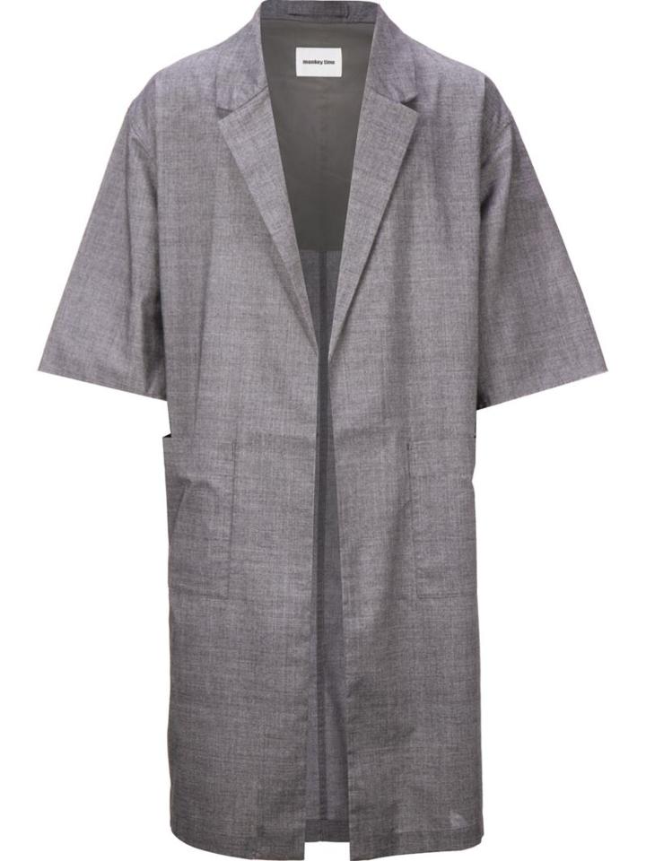 Monkey Time Short Sleeves Mid-length Coat