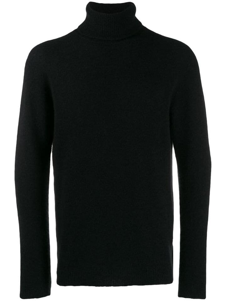 Roberto Collina Slim-fit Turtleneck Jumper - Black
