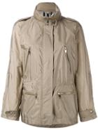 Burberry - Parka Jacket With Packaway Hood - Women - Polyester/polyimide - 10, Nude/neutrals, Polyester/polyimide