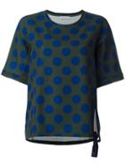 Christian Wijnants 'tami' Polka Dots Sweatshirt, Women's, Size: 40, Green, Ramie/spandex/elastane/viscose