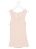 Bellerose Kids - Buttoned Tank Top - Kids - Cotton - 16 Yrs, Pink/purple