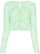 Markoo Ruched Loop Top - Green