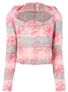 Comme Des Garçons Pre-owned 1996's Floral Blouse - Pink