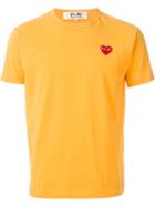 Comme Des Garçons Play 'play Colour Series' T-shirt, Men's, Size: Large, Yellow/orange, Cotton
