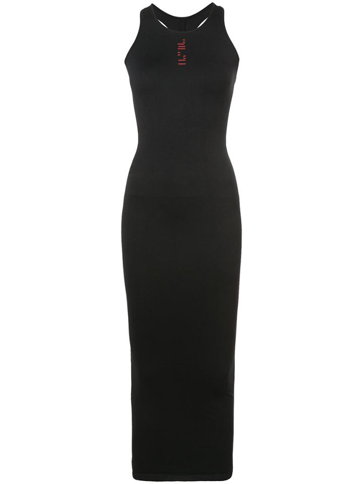 Unravel Project Halterneck Fitted Dress - Black
