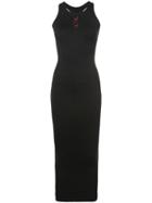 Unravel Project Halterneck Fitted Dress - Black