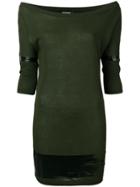 Dsquared2 Off The Shoulder Short Dress - Green