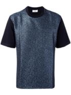 Ami Alexandre Mattiussi Chest Pocket T-shirt, Men's, Size: Xs, Blue, Cotton/polyester/metallized Polyester