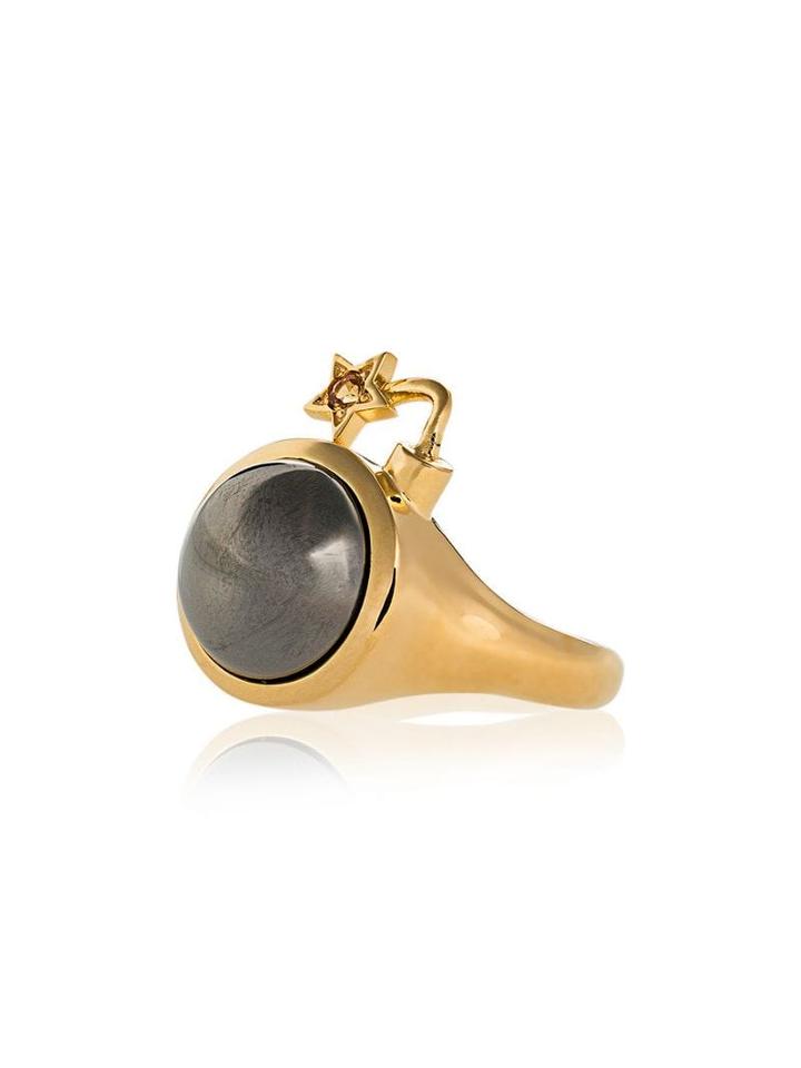 Maria Nilsdotter Bomb Sapphire Ring - Metallic