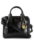 Alexander Mcqueen Mini 'padlock' Tote - Black