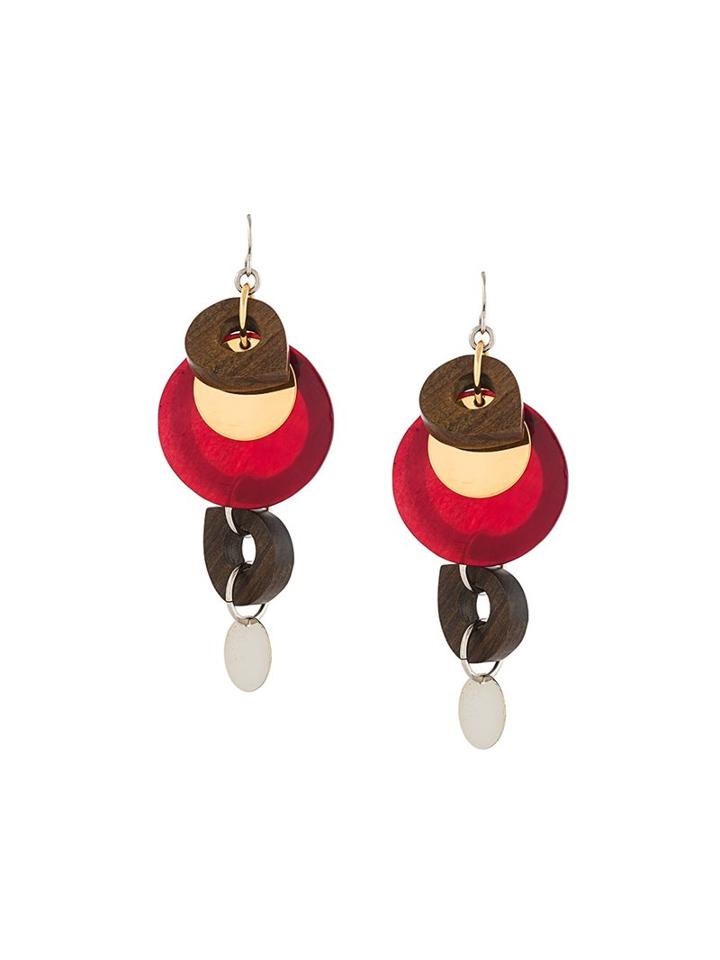 Marni Mixed Pendant Earrings