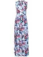 Mary Katrantzou Violet Floral Sleeveless Dress