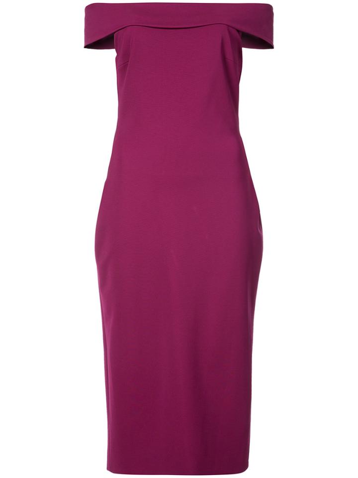 Cushnie Et Ochs Off Shoulder Dress - Pink & Purple