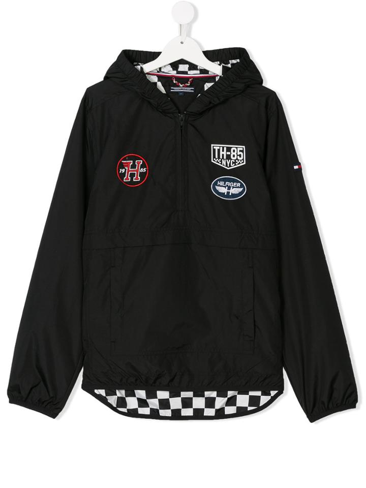 Tommy Hilfiger Junior Badge Hooded Jacket - Blue