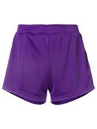 Chiara Ferragni Eye Stripe Jersey Shorts - Purple