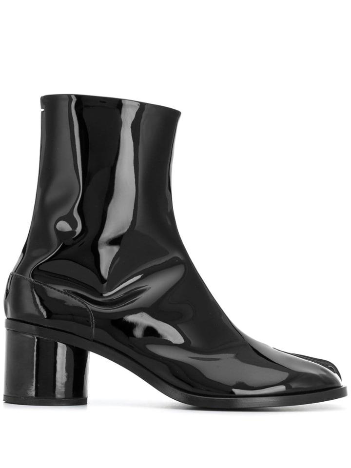 Maison Margiela Varnished Ankle Boots - Black