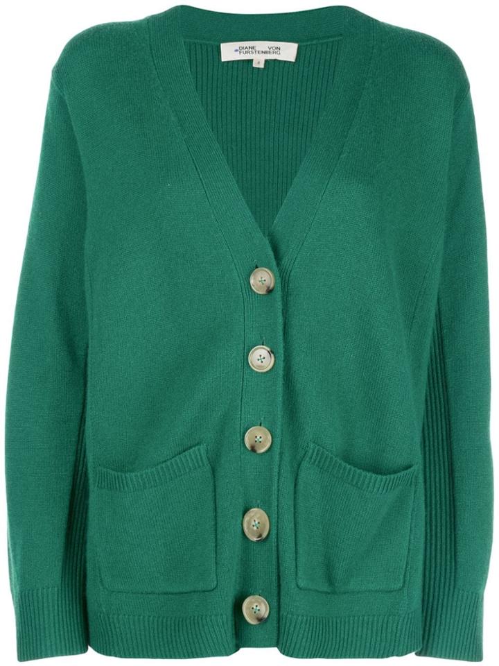 Diane Von Furstenberg V-neck Cardigan - Green