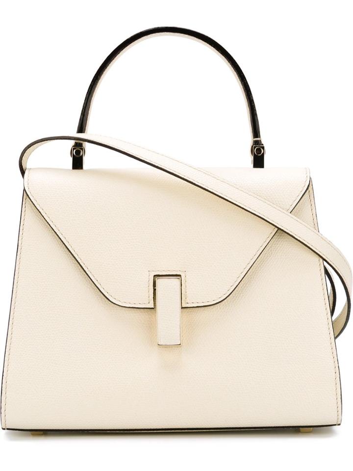 Valextra Classic Flap Tote Bag - White