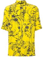 Haider Ackermann Printed Button-down Shirt, Men's, Size: 52, Yellow/orange, Silk