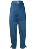 Jw Anderson Deconstructed Tapered Trousers - Blue