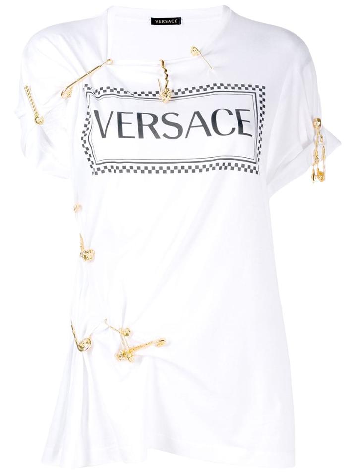 Versace Safety Pin T-shirt - White