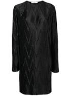 Givenchy Zig-zag Pleated Dress - Black