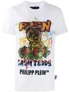 Philipp Plein Teddy Bear Graffiti Print T-shirt - White