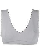 Marysia French Gramercy Bikini Top - Grey