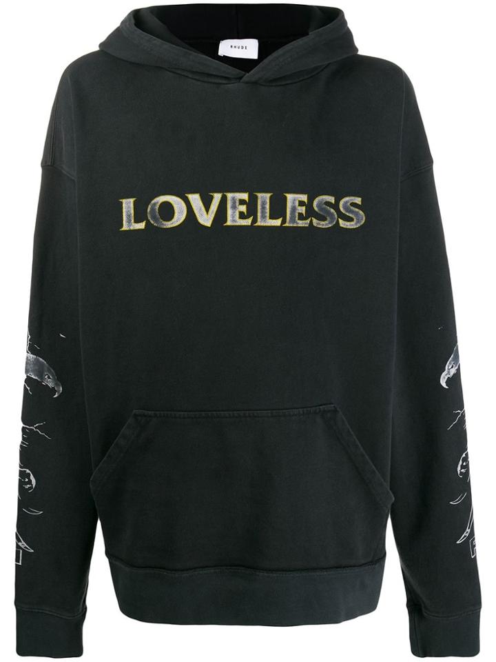 Rhude Loveless Hoodie - Black