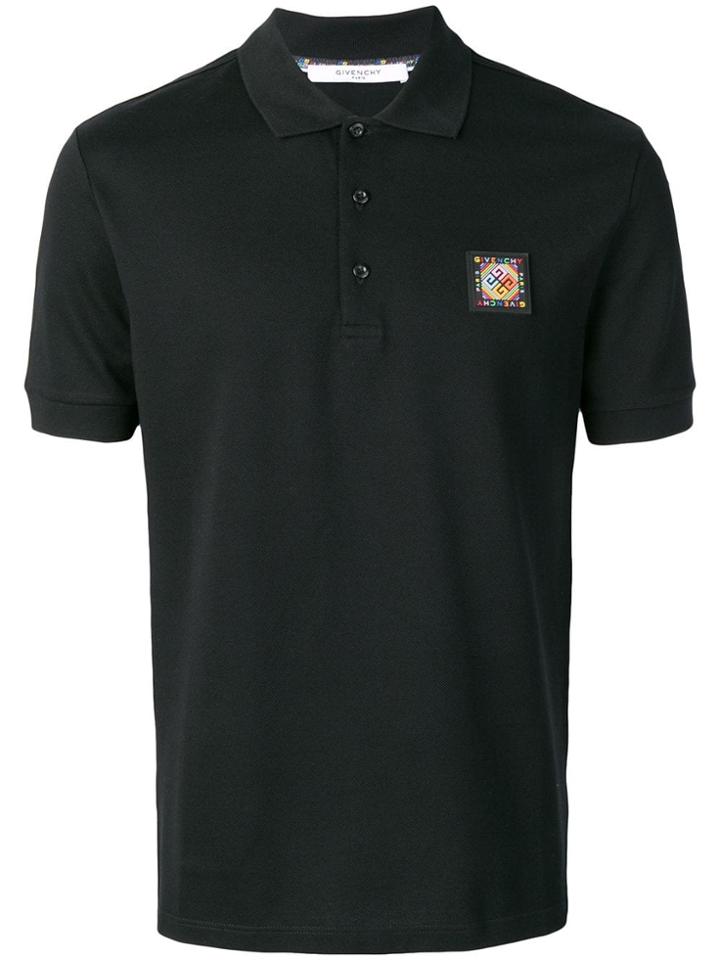 Givenchy Logo Short-sleeve Polo Top - Black