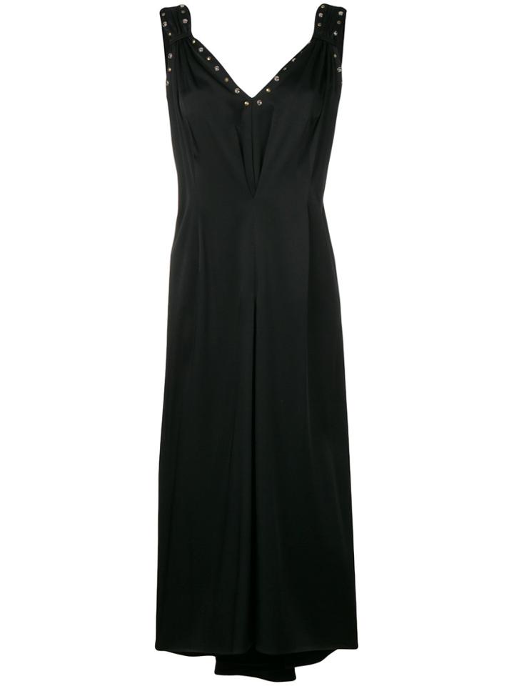 Moschino Studded V-back Dress - Black
