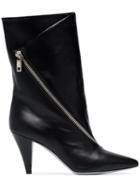 Givenchy Black Zip-detail 80 Leather Ankle Boots