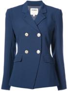 L'agence Double Breasted Blazer - Blue