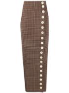 A.w.a.k.e. Mode Buttoned Maxi Skirt - Brown