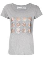 Tu Es Mon Trésor Sequin Octagram T-shirt - Grey