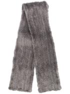 Liska Liska Scarf Grau Groziert Furs & Skins->mink Fur - Grey