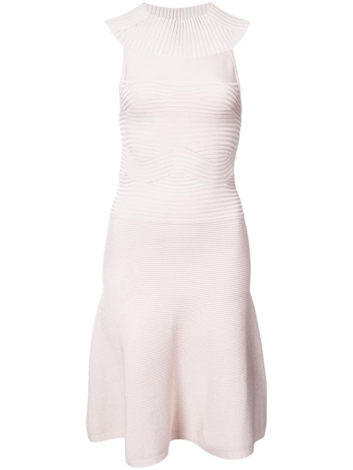 Cushnie Et Ochs Flared Halter-neck Dress - Nude & Neutrals