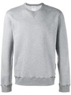 Valentino Rockstud Sweatshirt, Men's, Size: Small, Grey, Cotton/polyamide/brass