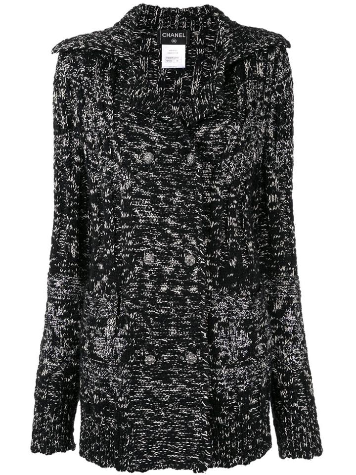 Chanel Pre-owned Double-breasted Cardigan - Blue