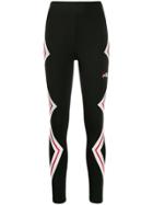 Fila Logo Print Stripe Detail Performance Leggings - Black