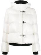 Fay 3 Hooks Puffer Jacket - White
