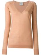 Forte Forte V-neck Jumper, Women's, Size: Iii, Pink/purple, Wool