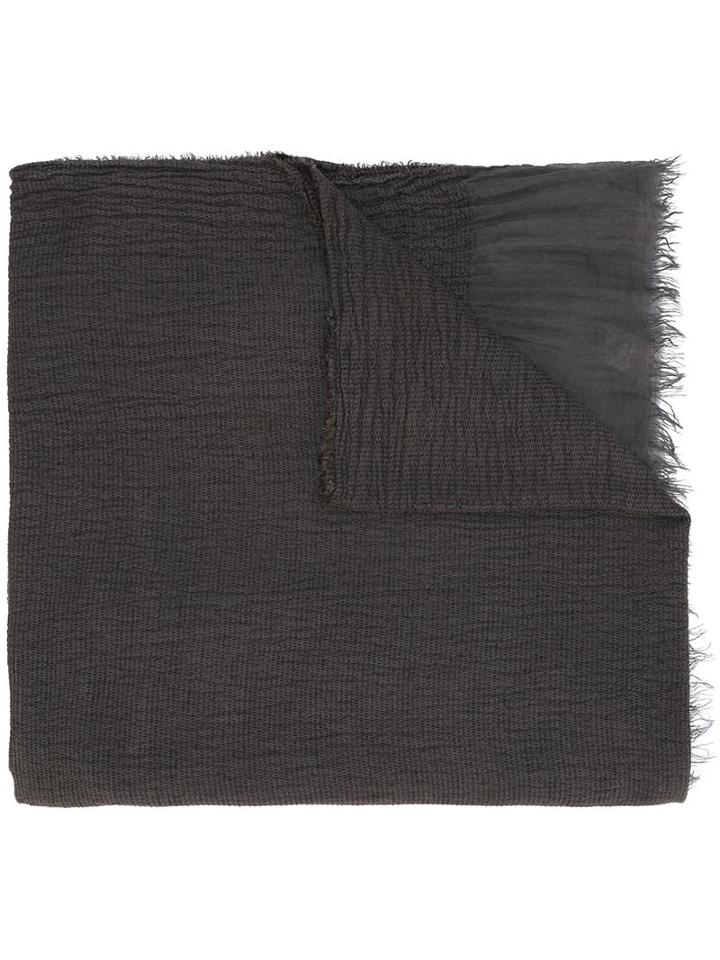 Faliero Sarti Chenille Frayed Edge Scarf, Women's, Brown, Silk/modal/viscose