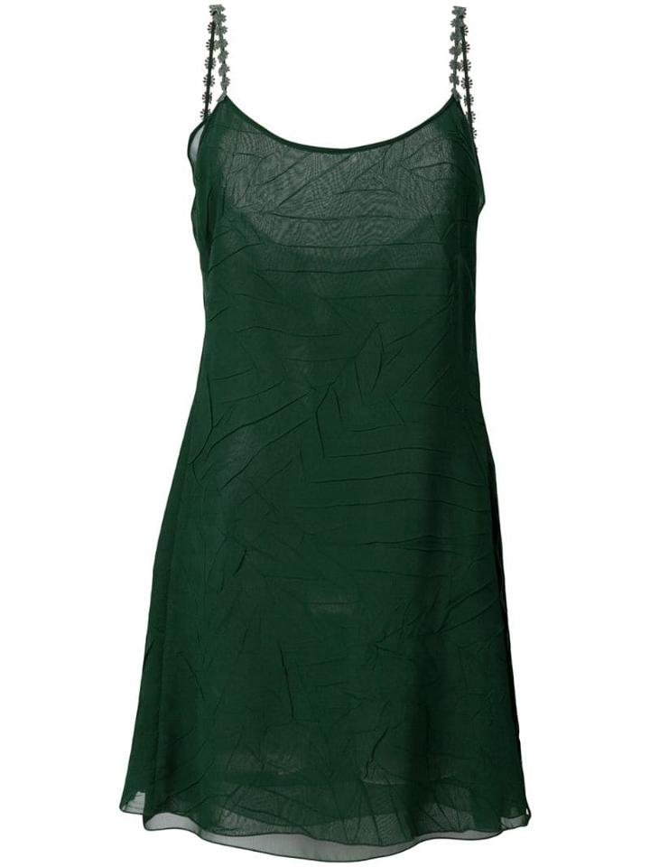 Giorgio Armani Pre-owned Textured Flared Cami - Green