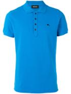 Diesel Logo Pin Polo Shirt, Men's, Size: Large, Blue, Cotton/spandex/elastane