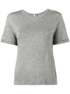 Lot78 Grey Cashmere Blend Side Split T Shirt