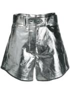 Cédric Charlier Metallic Styled Shorts