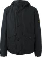 Stone Island Padded Hooded Jacket, Men's, Size: Xl, Black, Cotton/polyamide/polyester
