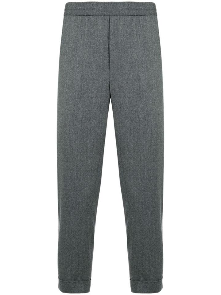 Ami Paris Elasticized Waist Trousers - Grey